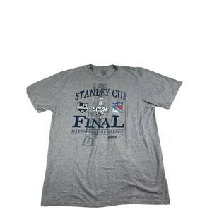 stanley cup final 2014 t-shirt madison square garden reebok nhl ny rangers Sz XL